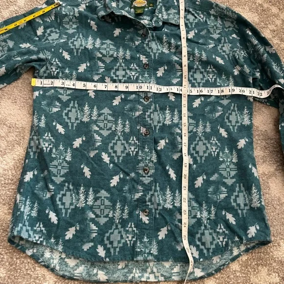 Vintage Shirt M Native Navajo Aztec festival blue cottage Western streetwear y2k - Picture 3 of 7